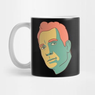 Jack Kerouac Portrait In Vintage Colors Mug